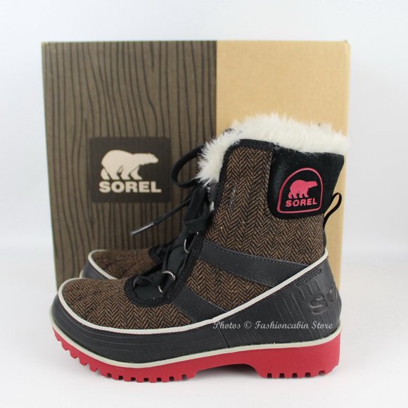 New SOREL WOMEN TIVOLI™ II HERRINGBONE Waterproof Winter Boots – Warm & Stylish - Picture 2 of 16